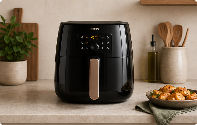 Air Fryer Digital 5L com cesto antiaderente